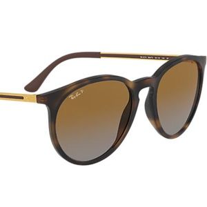 Ray-Ban Brown and Gold Sunglasses